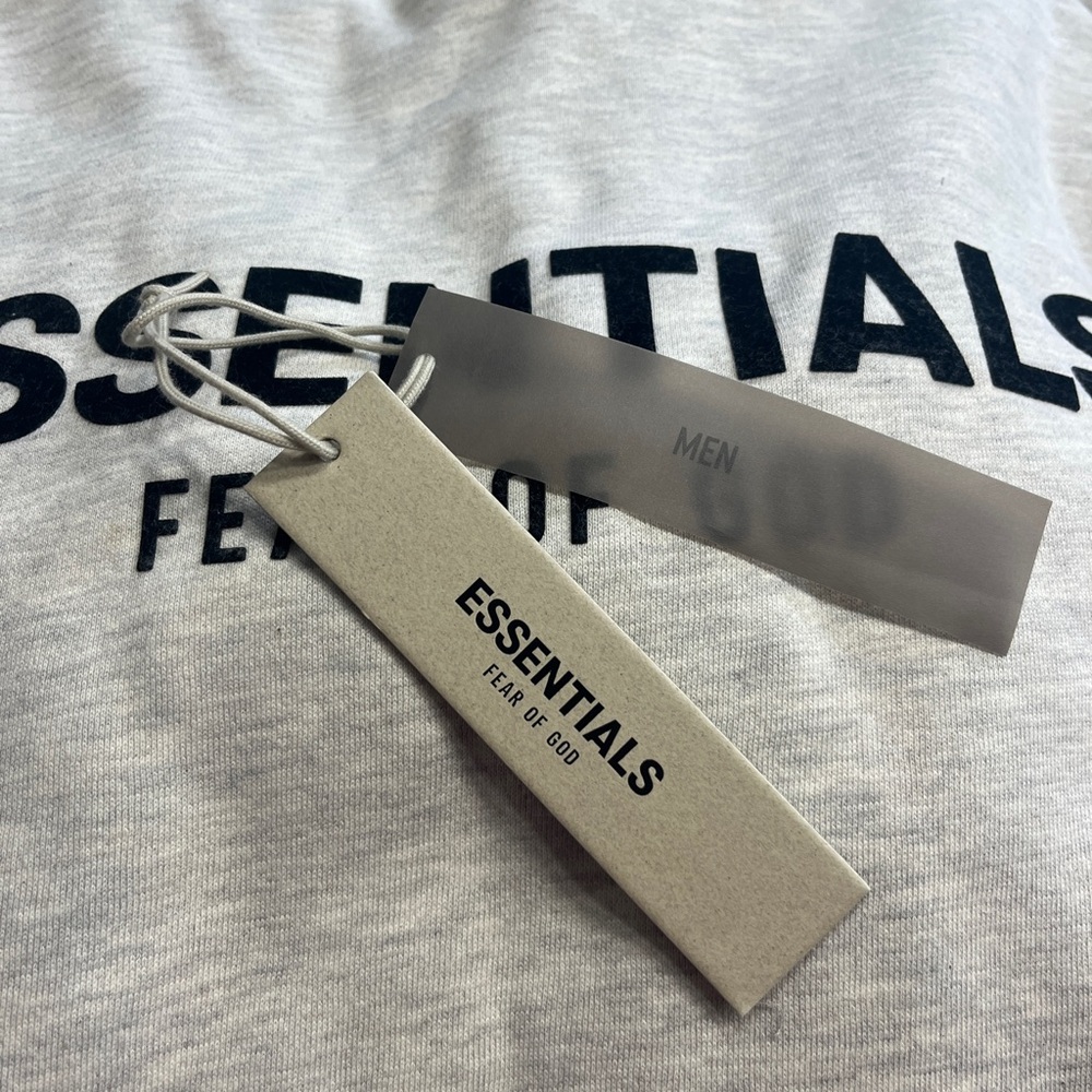 Essentials Light Gray Hoodie - Picture 7 of 8